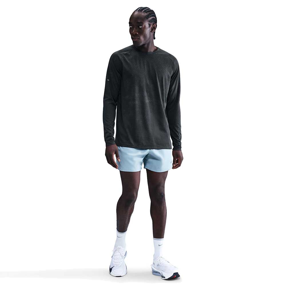 Men's Nike Dri-FIT Stride Long Sleeve Shirt - Off Noir