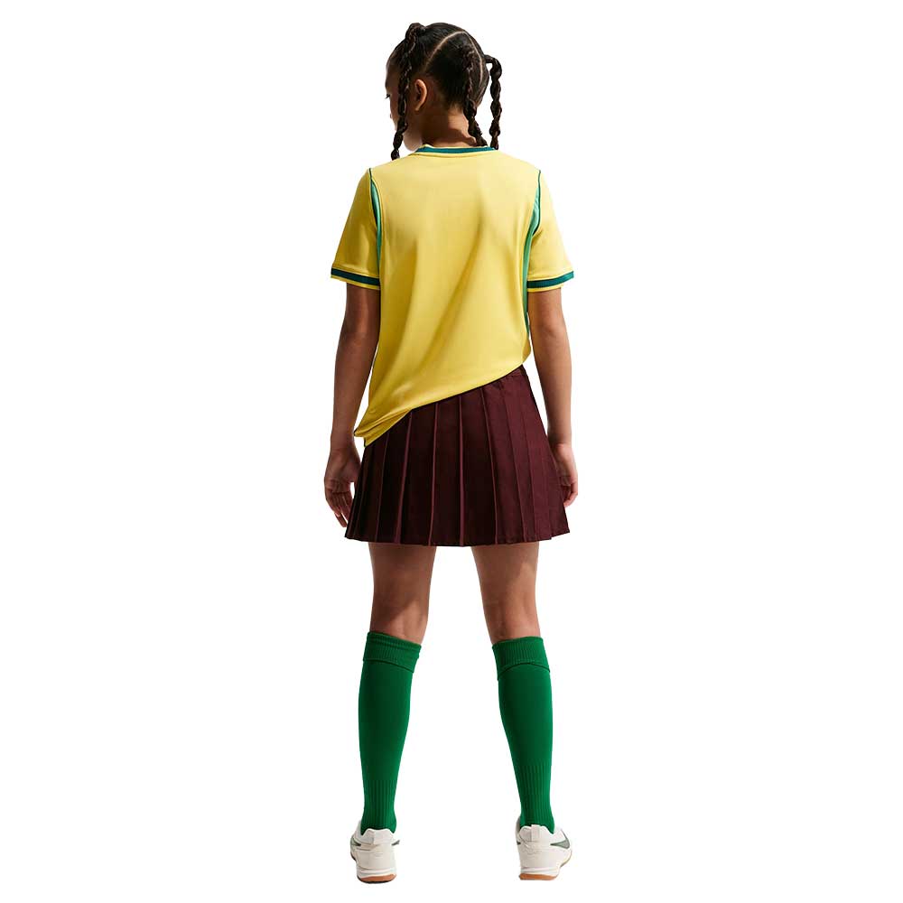 Youth Brazil DF Home Stadium Jersey - Canary/Light Menta/Geode Teal