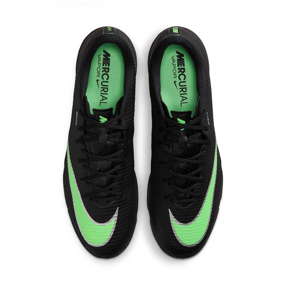 Vapor 17 Academy TF Soccer Shoe - Black/Illusion Green/Black - Regular (D)