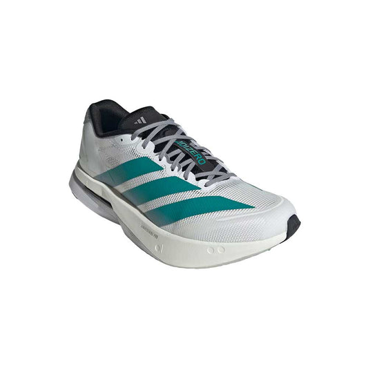 Men's Boston 13 Running Shoe - Ftwr White/Pure Teal/Grey - Regular (D)