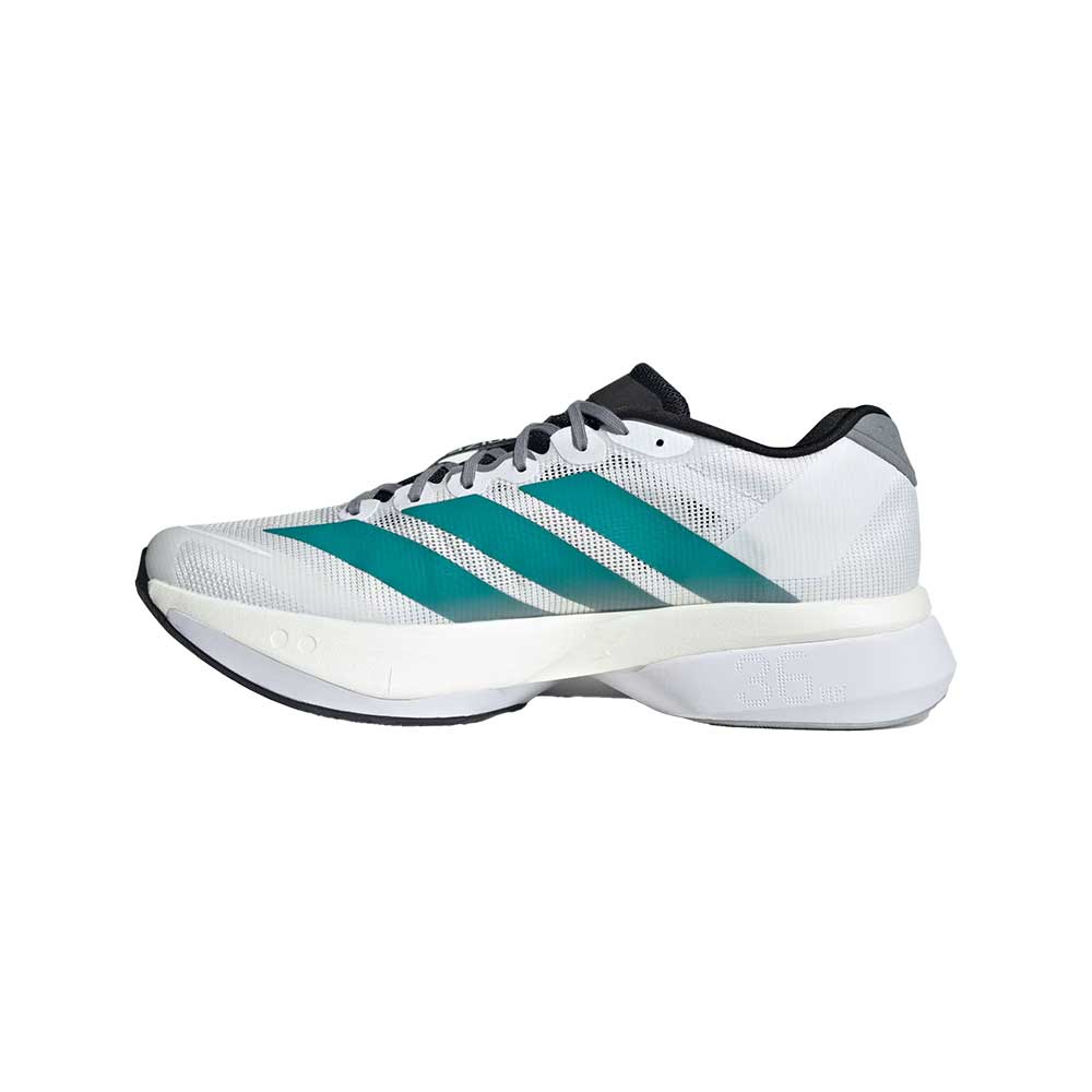 Men's Boston 13 Running Shoe - Ftwr White/Pure Teal/Grey - Regular (D)