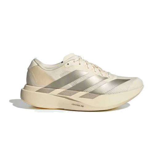 Women's Adizero Evo SL Running Shoe - Wonder White/Cyber Metallic/Warm Vanilla - Regular (B)