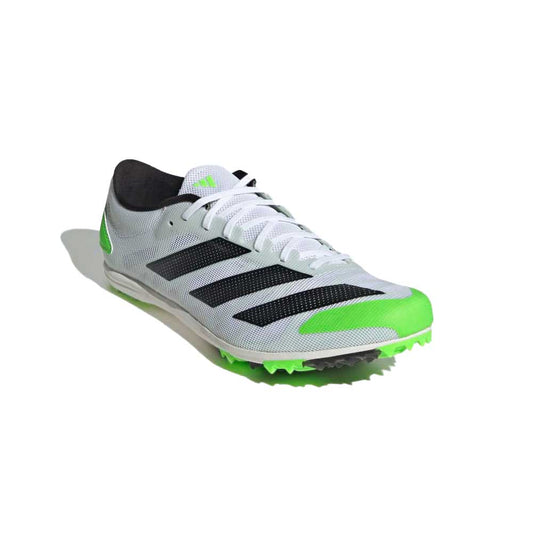 Unisex AdiZERO XC Spikes - Cloud White/Night Metallic/Solar Green - Regular (D)