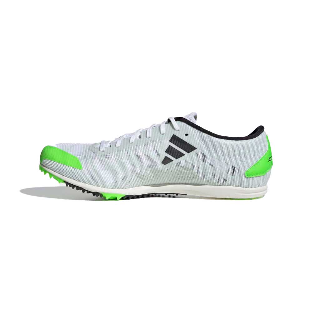 Unisex AdiZERO XC Spikes - Cloud White/Night Metallic/Solar Green - Regular (D)