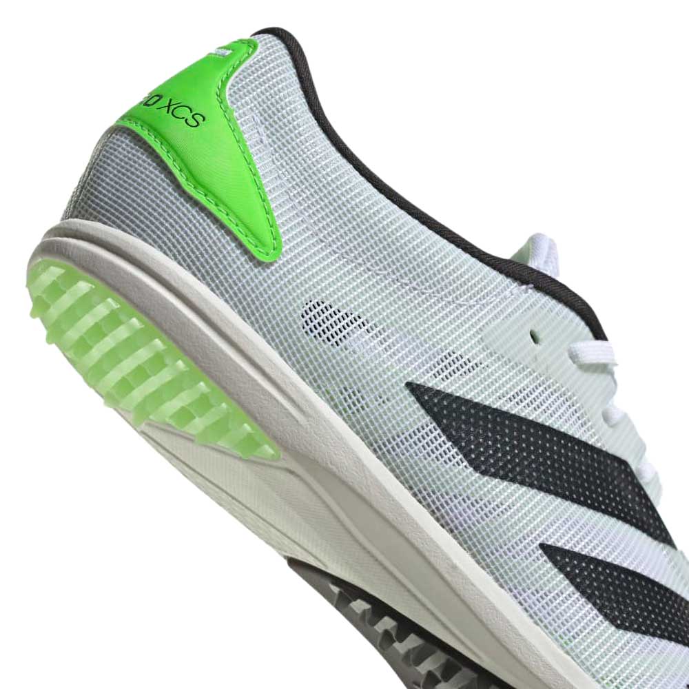 Unisex AdiZERO XC Spikes - Cloud White/Night Metallic/Solar Green - Regular (D)