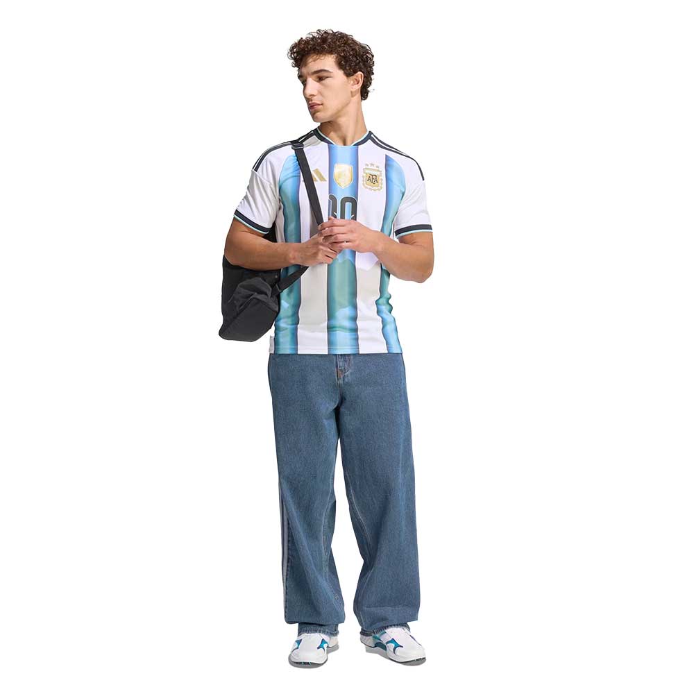 Argentina Messi Home Jersey - White/Icey Blue/Light Blue