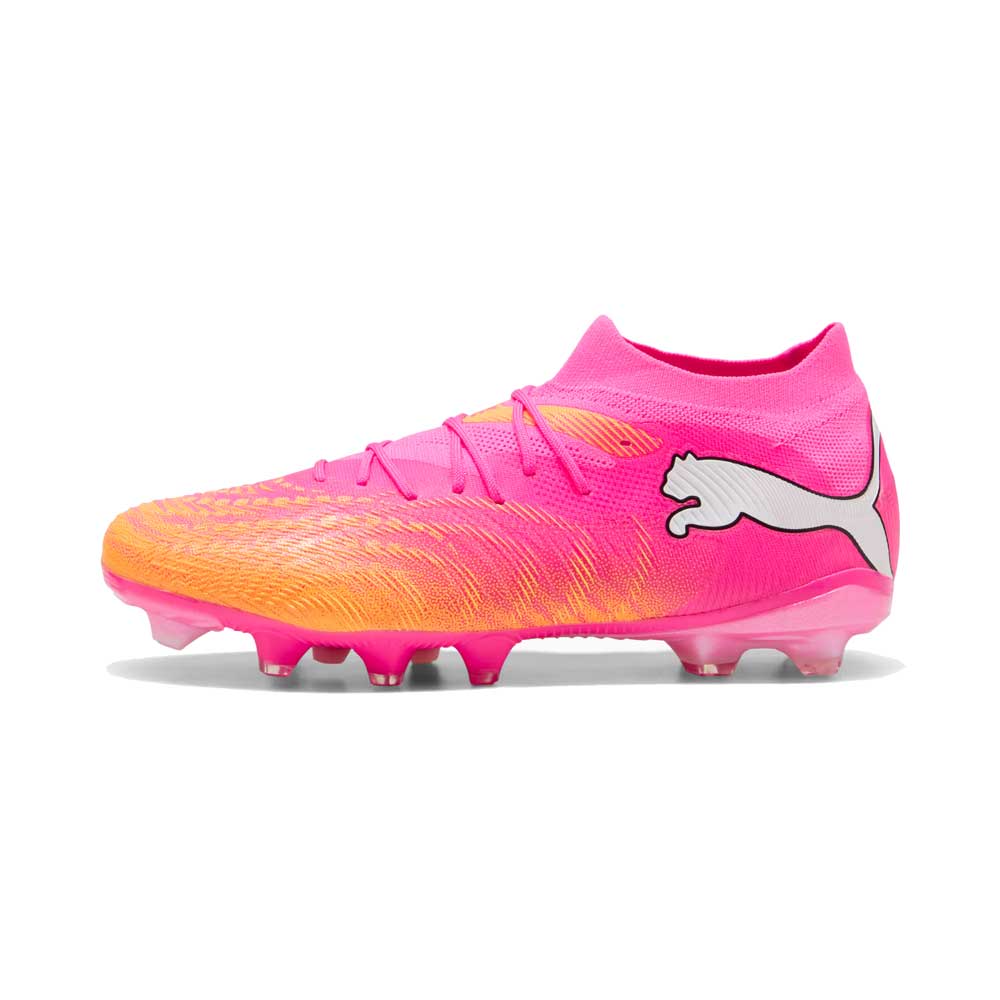 Future 9 Pro FG/AG Soccer Cleat - Poison Pink/Sun Stream/Bright Aqua - Regular (D)