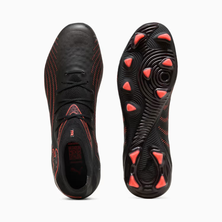 Women's Future 9 Pro FG/AG Soccer Cleat - Puma Black/Glowing Red/Strong Gray - Regular (B)