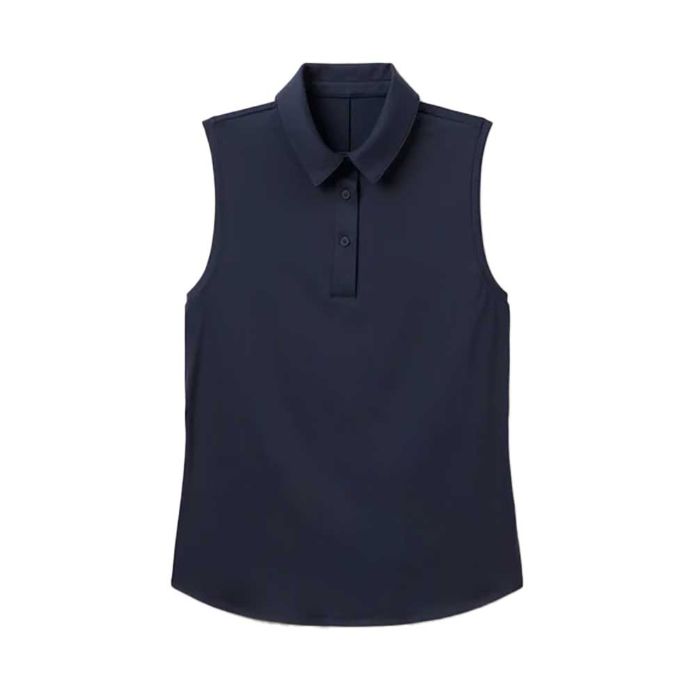Women's Course to Court Sleeveless Polo - Navy Blue
