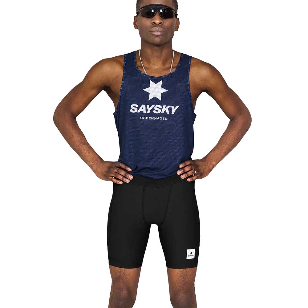 Men's Combat+ Rib Short Tights 8" - Black