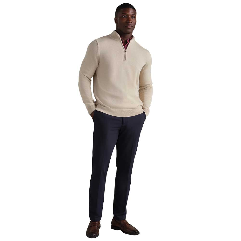 Men's Commuter 1/4 Zip Sweater - Bone