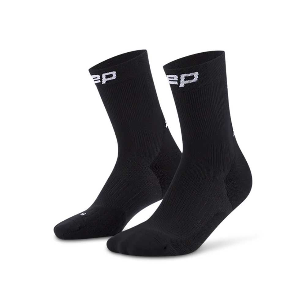 Core Run Compression Mid Cut Socks 5.0 - Black