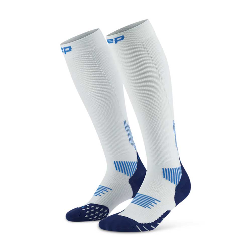Men's Core Run Compression Tall Socks 5.0 - Ice/Blue