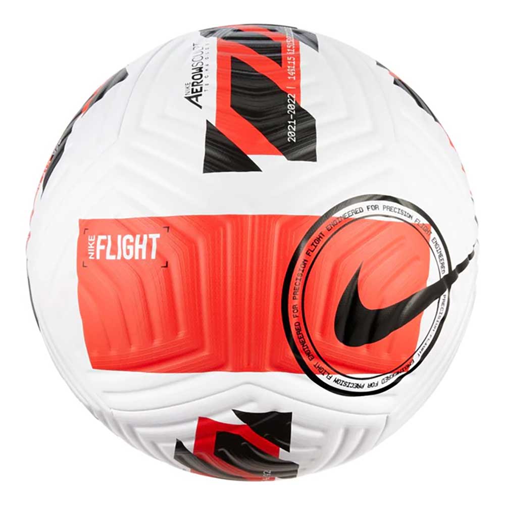 Nike Flight Ball White/Crimson – Gazelle Sports - Main Image