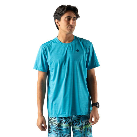 Men's UPF Tee Short Sleeve - Algiers Blue