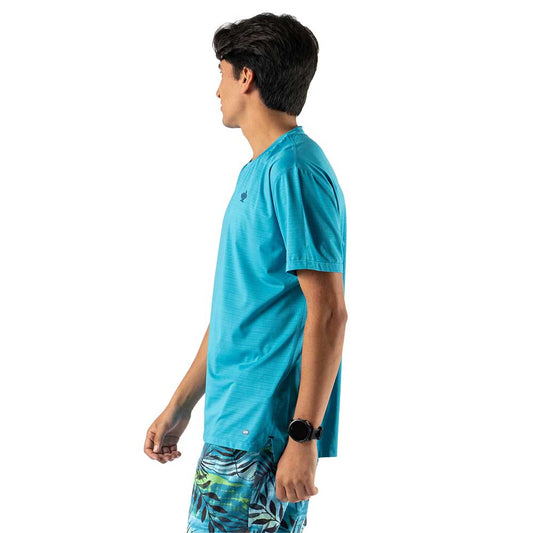 Men's UPF Tee Short Sleeve - Algiers Blue