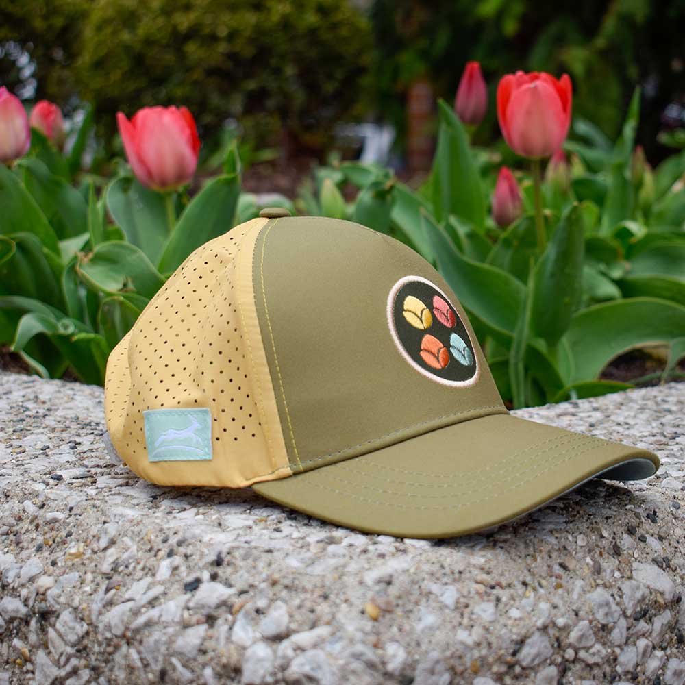 Tulip Time Running Trucker - Olive