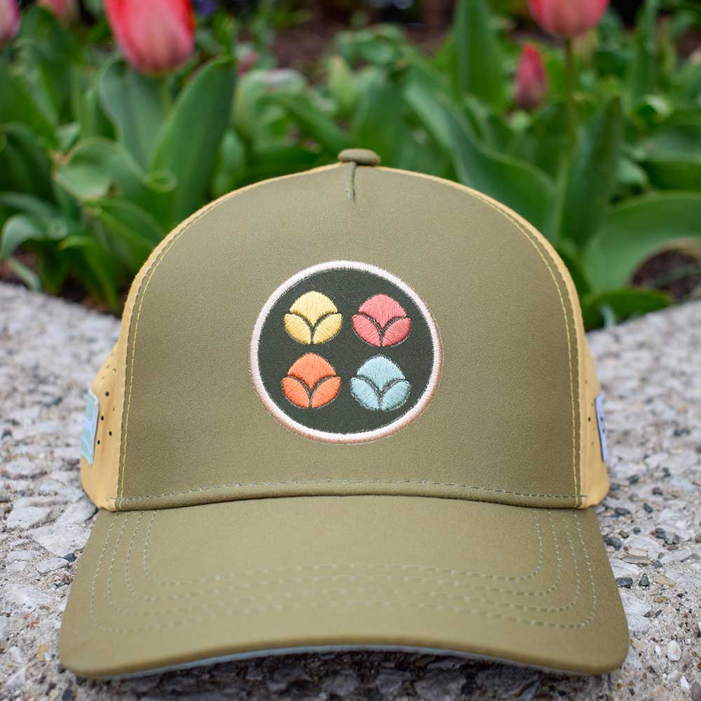 Tulip Time Running Trucker - Olive