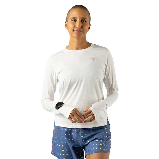 Women's UPF Tee Long Sleeve - Snow White