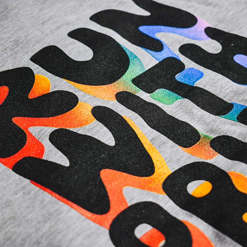 Run With Pride 2025 Poly Cotton Hoodie - Heather Gray