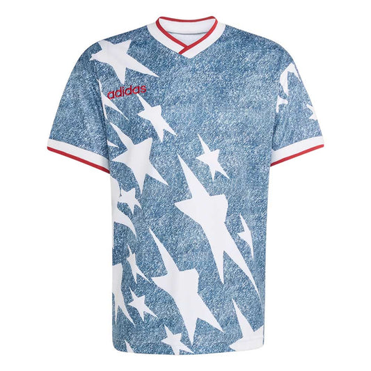 Men's USA Denim Jersey - White/Dark Blue