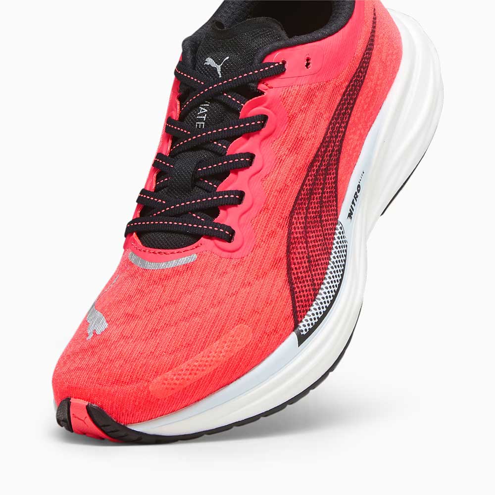 Women's Deviate Nitro 2 Running Shoe - Puma Black/Fire Orchid- Regular (B)