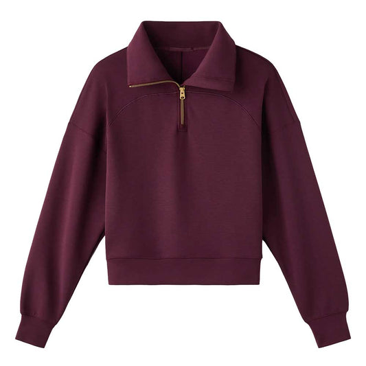 Women's DreamGlow 1/2 Zip - Bordeaux Red
