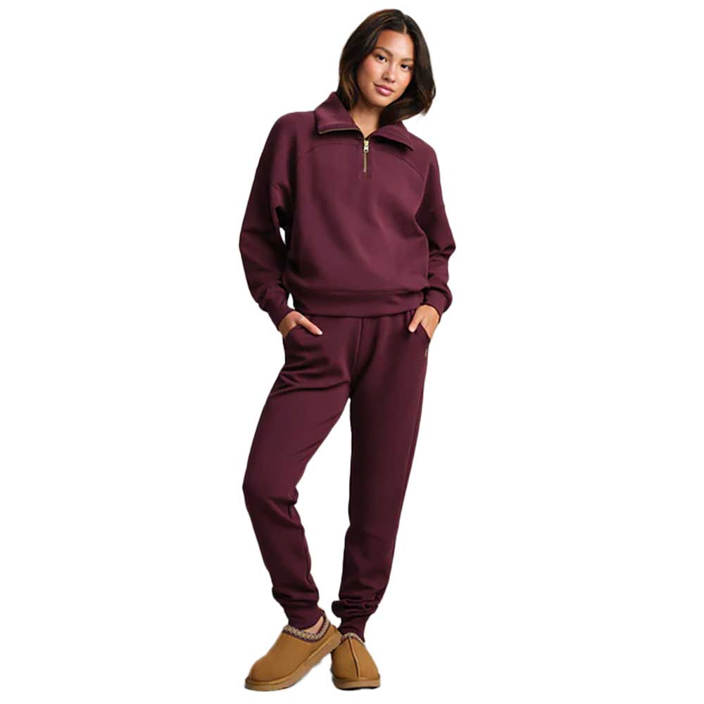 Women's DreamGlow 1/2 Zip - Bordeaux Red
