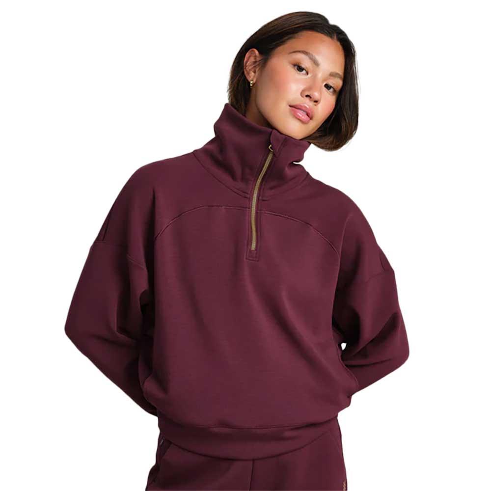 Women's DreamGlow 1/2 Zip - Bordeaux Red