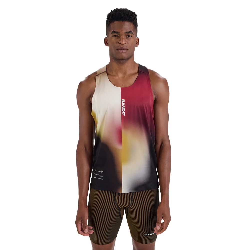 Men's The Printed Racing Singlet Drift - Gradient - Dijon Multi