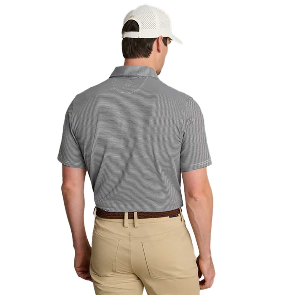 Men's Drive Time Polo - True Navy/White Stripe