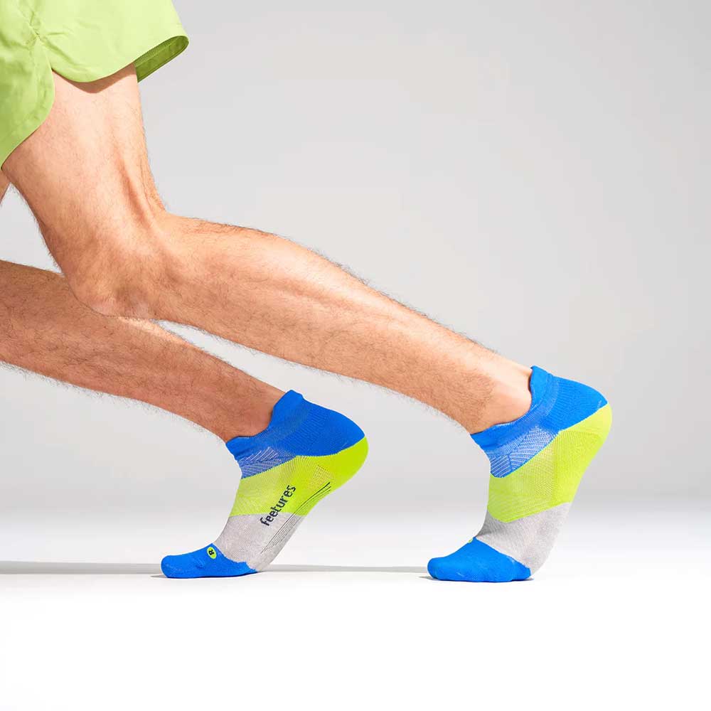 Unisex Elite Ultra Light No Show Tab Socks - Boulder Blue