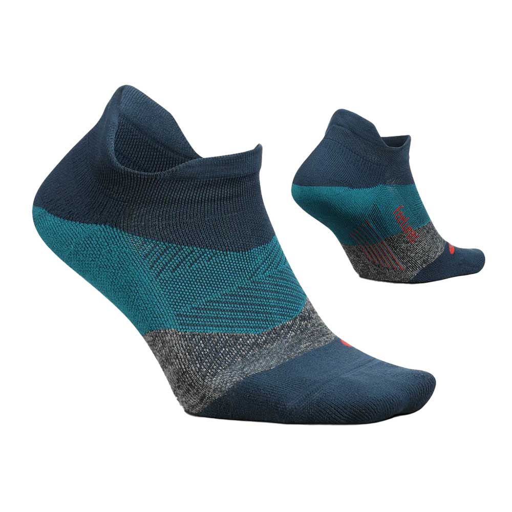Unisex Elite Light Cushion No Show Tab Socks - Trek Teal
