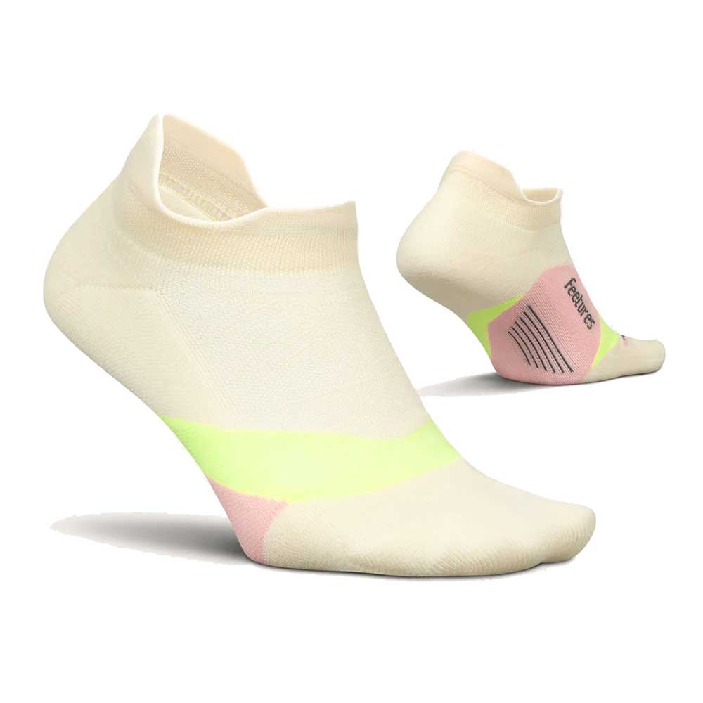 Elite Light Cushion No Show Tab Socks - Sandy Melon