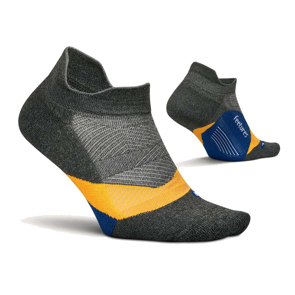 Elite Light Cushion No Show Tab Socks - Iron Seal