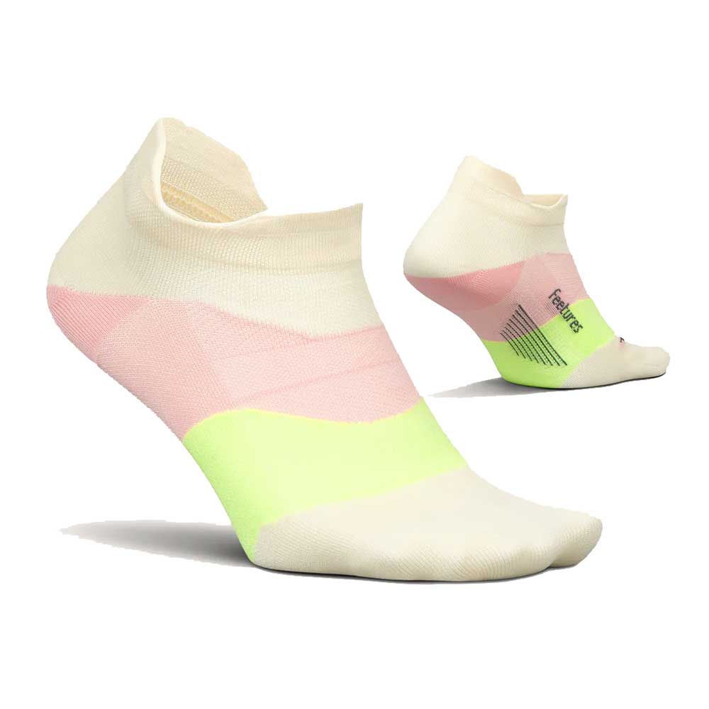 Elite Ultra Light No Show Tab Socks - Sandy Melon