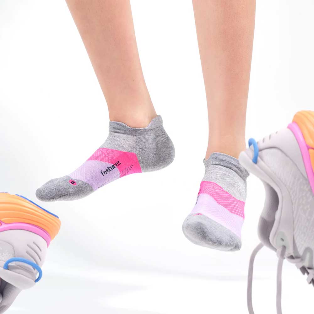 Unisex Elite Max Cushion No Show Tab Socks - Gradual Grey