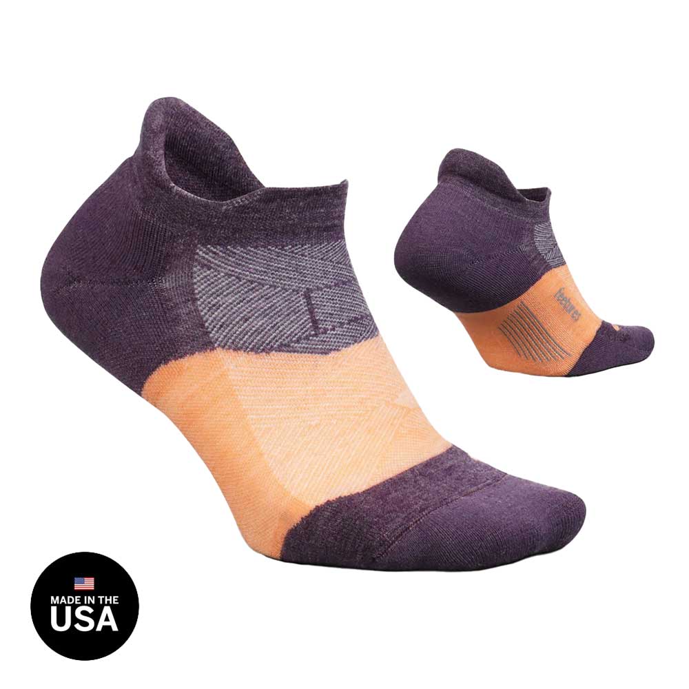 Merino 10 Max Cushion No Show Tab - Spicy Plum