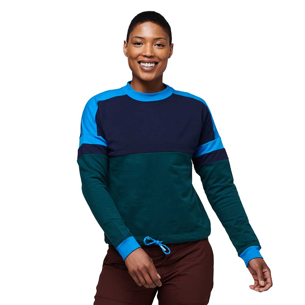 Women's Bandera Organic Sweatshirt - Maritime/Deep Ocean