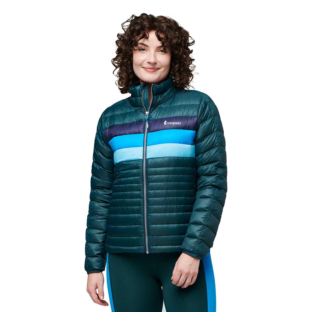 Women's Fuego Down Jacket - Deep Ocean Stripes