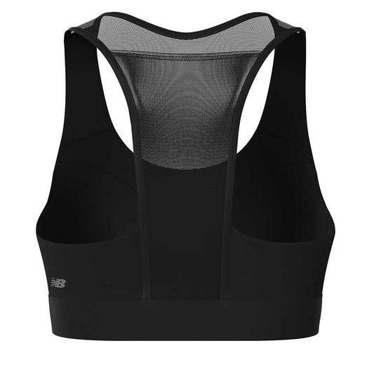 Women's NB Sleek Medium Support Pocket Sports Bra - Black