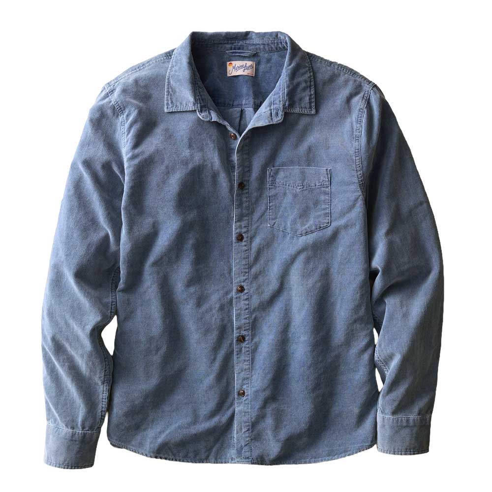 Men's Lightweight Corduroy Shirt - Indigo