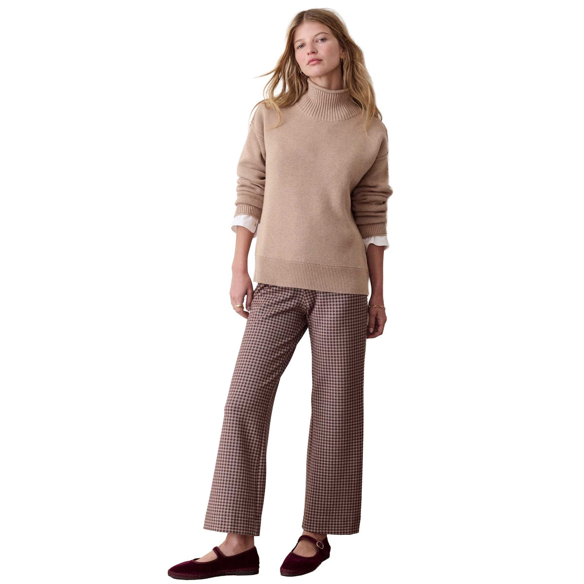 Women's Maggie Rollneck Sweater - Almond