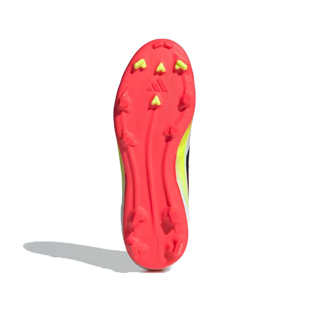JR F50 League FG Soccer Cleat - Cloud White/Core Black/Solar Yellow - Regular (D)
