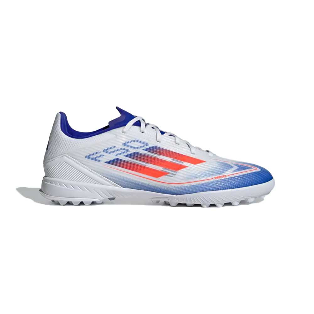 F50 League TF Soccer Shoe - Cloud White / Solar Red / Lucid