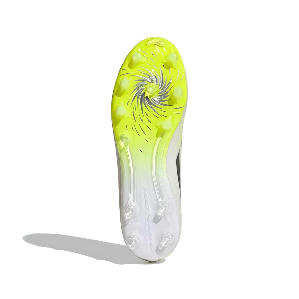 Women's F50 Spark Fusion League FG/AG Soccer Cleat - Footwear White/Iron Met/Hireye - Regular (B)