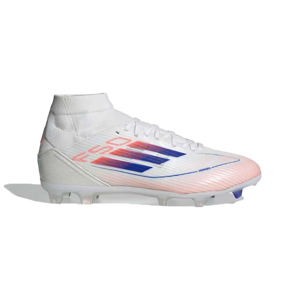Women s F50 League Mid FG MG Soccer Cleats Cloud White Lucid Blue Gazelle Sports
