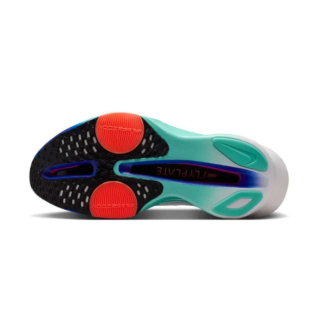 Men's Nike Alphafly 3 Running Shoe - White/Black/Hyper Turquoise/Concord - Regular (D)