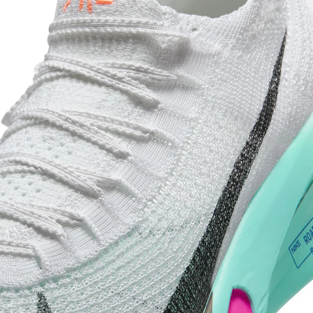 Men's Nike Alphafly 3 Running Shoe - White/Black/Hyper Turquoise/Concord - Regular (D)