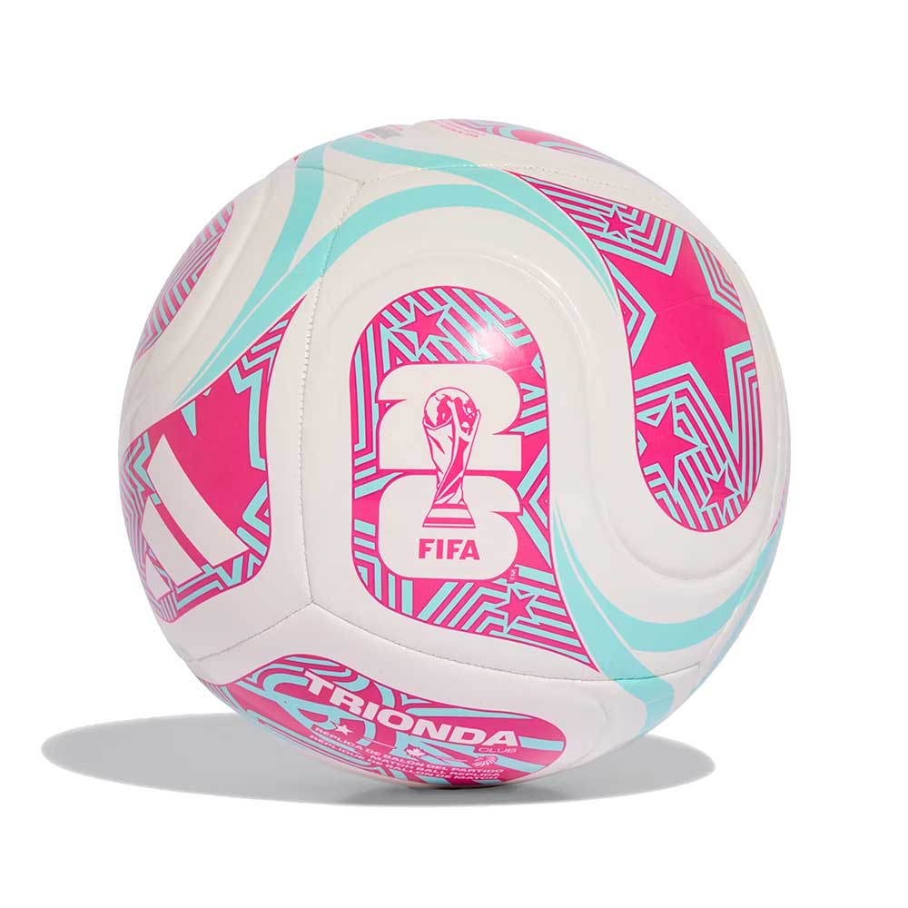 WC Club Soccer Ball - White/Flash Aqua/Shock Pink